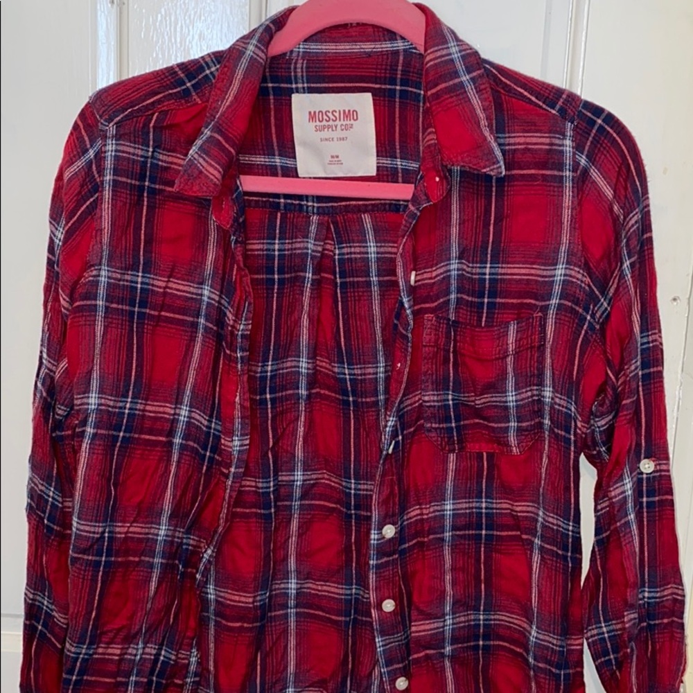 flannel button up